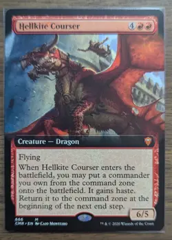 MTG Hellkite Courser Extended Art Non-Foil from Commander Legends NM - Image 1