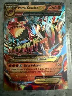Pokemon TCG XY: Primal Clash Primal Groudon EX Holo Card 86/160 Ultra Rare - Image 1