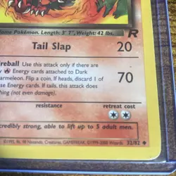 Pokemon: Dark Charmeleon 32/82 Team Rocket MP Wizards - Image 4