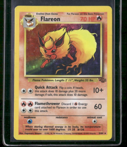 Flareon - 3/64 - Holo Rare - Jungle (HP) Pokemon Card - Image 1