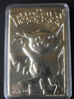 Pokemon 23K Gold Plated promo Card Pikachu Burger King 1999 #25 w/hard case - Image 1