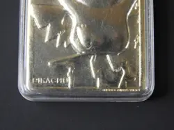 Pokemon 23K Gold Plated promo Card Pikachu Burger King 1999 #25 w/hard case - Image 5