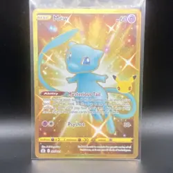 Pokemon TCG Mew 011/025 Celebrations Holo Rare 2021 English Basic HP60 Psyshot - Image 1