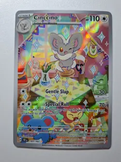 Pokemon - Cinccino - 183/162 - Temporal Forces - Illustration Rare - NM - Image 3