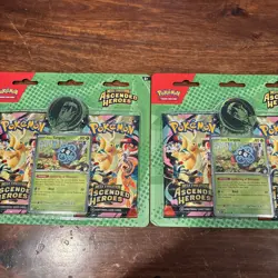 LOT OF 2 Pokemon TCG Ascended Heroes 2-Pack FACTORY SEALED - Image 1