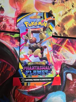 Phantasmal Flames Sleeved Booster Pack Pokemon TCG English Sealed - Image 1