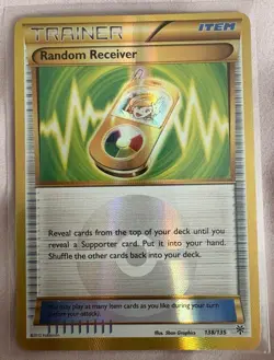 Random Receiver 138/135 Plasma Storm - Pokemon Card - DAMAGED - Image 1
