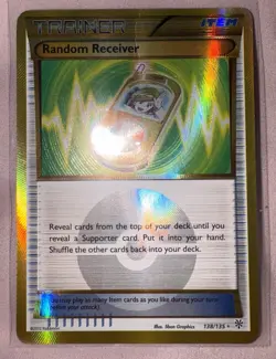 Random Receiver 138/135 Plasma Storm - Pokemon Card - DAMAGED - Image 2