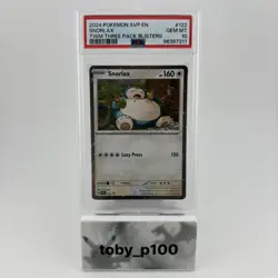 Pokemon Snorlax 122 Twilight Masquerade HOLO Black Star Promo #122 - PSA 10 - Image 1