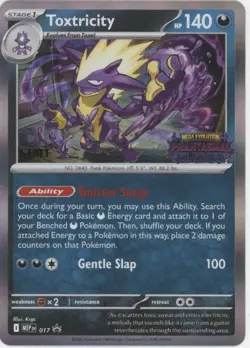 Toxtricity Pokemon Phantasmal Flames Staff Promo #017 - Image 1