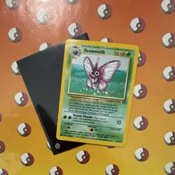 Pokemon Venomoth Jungle Holo Rare 13/64 1999 70 HP Unlimited English - Image 2
