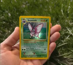 Pokemon Venomoth Jungle Holo Rare 13/64 1999 70 HP Unlimited English - Image 3