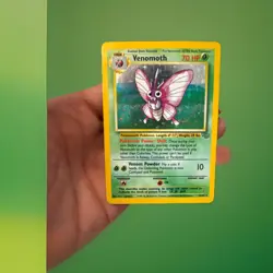 Pokemon Venomoth Jungle Holo Rare 13/64 1999 70 HP Unlimited English - Image 4