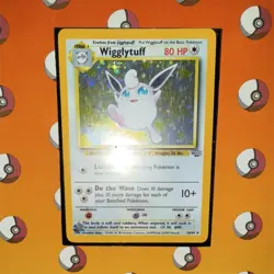 Pokemon Wigglytuff Jungle Holo Rare 16/64 1999 80 HP Unlimited English - Image 2