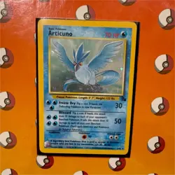 Pokemon Articuno Fossil Holo Rare 2/62 1999 70 HP Unlimited English - Image 2