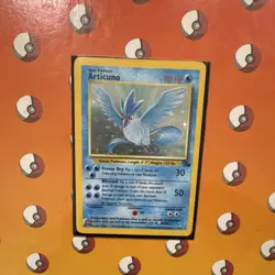 Pokemon Articuno Fossil Holo Rare 2/62 1999 70 HP Unlimited English - Image 4