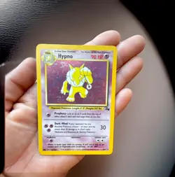 Pokemon Hypno Fossil Holo Rare 8/62 1999 90 HP Unlimited English - Image 2