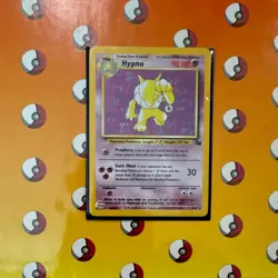 Pokemon Hypno Fossil Holo Rare 8/62 1999 90 HP Unlimited English - Image 3