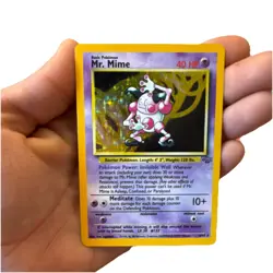 Pokemon Mr. Mime Jungle Holo Rare 6/64 1999 40 HP Unlimited English - Image 1