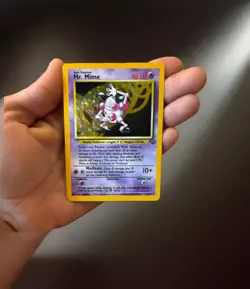 Pokemon Mr. Mime Jungle Holo Rare 6/64 1999 40 HP Unlimited English - Image 2