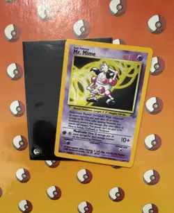 Pokemon Mr. Mime Jungle Holo Rare 6/64 1999 40 HP Unlimited English - Image 5