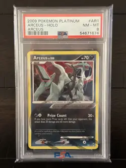 2009 POKEMON PLATINUM ARCEUS #AR1 ARCEUS-HOLO PSA 8 🔥 Ultra Rare legendary - Image 1