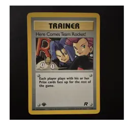 Pokemon Here Comes Team Rocket! 1st Edition Holo Rare Trainer 15/82 - Image 1
