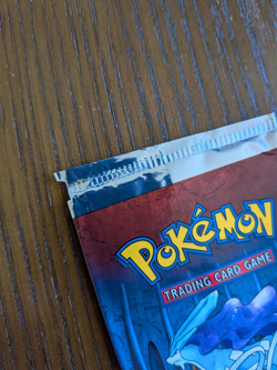 EMPTY Pokemon Neo Revelation Suicune Booster Pack Wrapper WOTC - Image 2