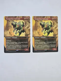 2x Trumpeting Carnosaur - Showcase - Lost Caverns- Near Mint - MTG - Image 1