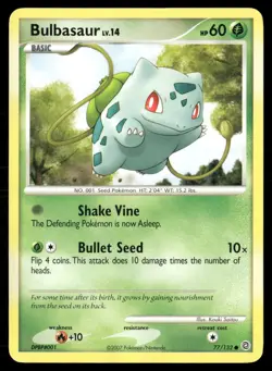 Bulbasaur 77/132 Common Secret Wonders Pokemon Lightly Played - Image 1