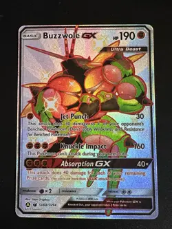 Buzzwole GX SV68/SV94 Pokemon Hidden Fates Shiny Vault Ultra Rare Full Art NM - Image 3