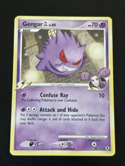 Pokemon TCG Gengar GL 40/111 Pokemon Rising Rivals 2009 Regular - Image 1