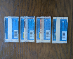 EMPTY Pokemon Aquapolis Set x4 Booster Pack Wrappers WOTC - Image 3