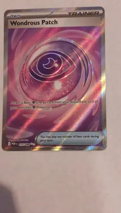 Pokemon Wondrous Patch POR 117/088 Uncommon Trainer Full Art Holo - Image 3