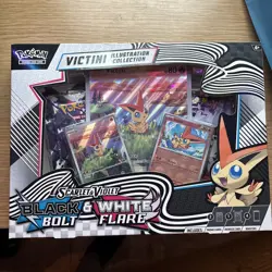 Pokemon TCG Black Bolt & White Flare Unova Victini Illustration Collection Box - Image 1