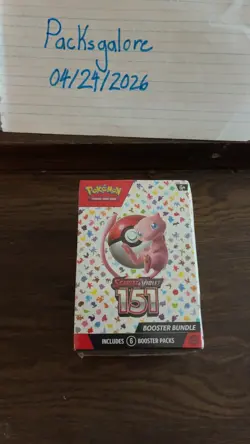 Sealed Pokemon Scarlet & Violet 151 Booster Bundle - Image 1
