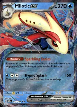 Milotic ex 042/191 Surging Sparks Holo Double Rare Pokemon TCG Near Mint - Image 1
