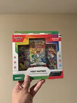 Pokemon TCG First Partner Illustration Collection Series 1 Box Promo Exclusive - Image 1