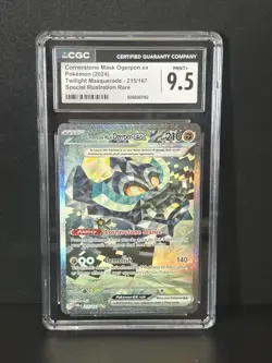 Pokemon TCG Cornerstone Mask Ogerpon ex 215/167 SIR CGC 9.5 - Image 1