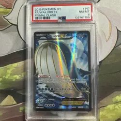 2015 POKEMON XY PRIMAL CLASH #147 FULL ART/WAILORD EX PSA 8 - Image 1