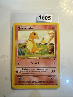 Pokemon TCG Charmander Base Set 2 69/130 Regular Unlimited Common MP - Image 1