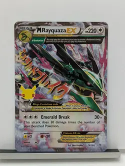 Pokemon TCG: M Rayquaza EX 76/108 Celebrations: Classic Collection Ultra Rare #1 - Image 1