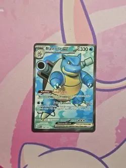 Pokemon TCG Blastoise EX 184/165 Scarlet & Violet Full Art Holo Ultra Rare NM - Image 3