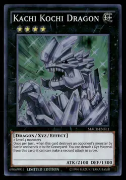 Kachi Kochi Dragon Maximum Crisis MACR-ENSE1 Super Rare Yugioh Lightly Played - Image 1