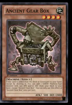 Ancient Gear Box Primal Origin PRIO-EN032 Common / Short Print Yugioh LP - Image 1