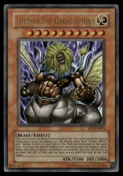 Theinen the Great Sphinx Yu-Gi-Oh! Movie Exclusive Pack EP1-EN001 Yugioh LP - Image 1