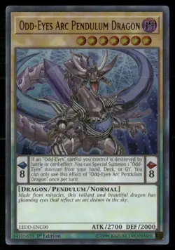 Odd-Eyes Arc Pendulum Dragon Legendary Dragon Decks LEDD-ENC00 Yugioh LP - Image 1