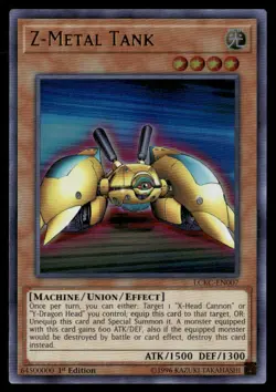 Z-Metal Tank Legendary Collection Kaiba LCKC-EN007 Ultra Rare Yugioh LP - Image 1