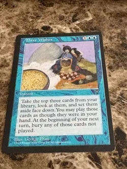 THREE WISHES Magic the Gathering MTG Visions LP - Image 1