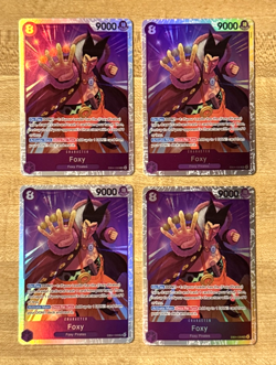 One Piece #EB04-036 Foxy Super Rare (X4 Playset) The Azure Sea's Seven - Image 1